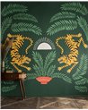 Tigers & Plants Green MISP1398