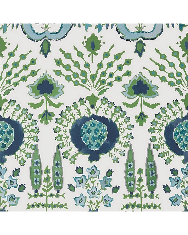 Mendoza Suzani Blue and Green On White T16240 Mendoza Suzani Blue and Green On White T16240