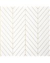 Land Bridge White and Metallic Gold T41005