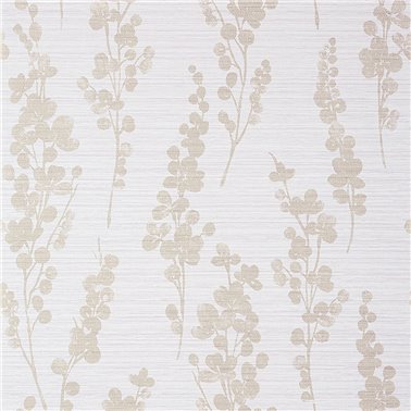 Spring Blooms Metallic Pewter On Lavender T41052