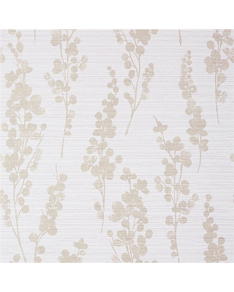 Spring Blooms Metallic Pewter On Lavender T41052