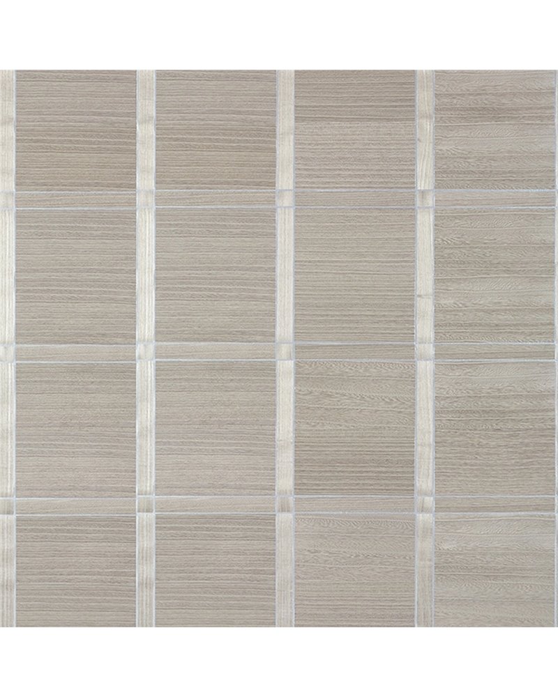 Wood Panel Taupe and Metallic Silver T41003