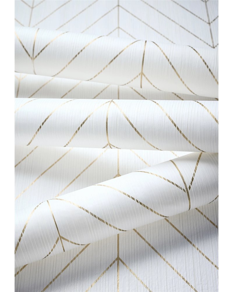 Land Bridge White and Metallic Gold T41005