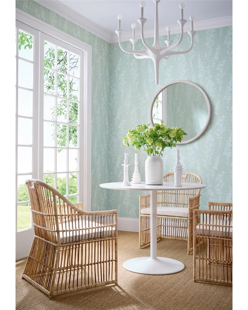 Spring Blooms Soft Green and Blue T41051