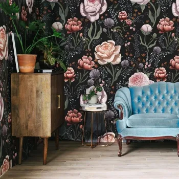 Murales de flores - El Mundo del Papel Pintado